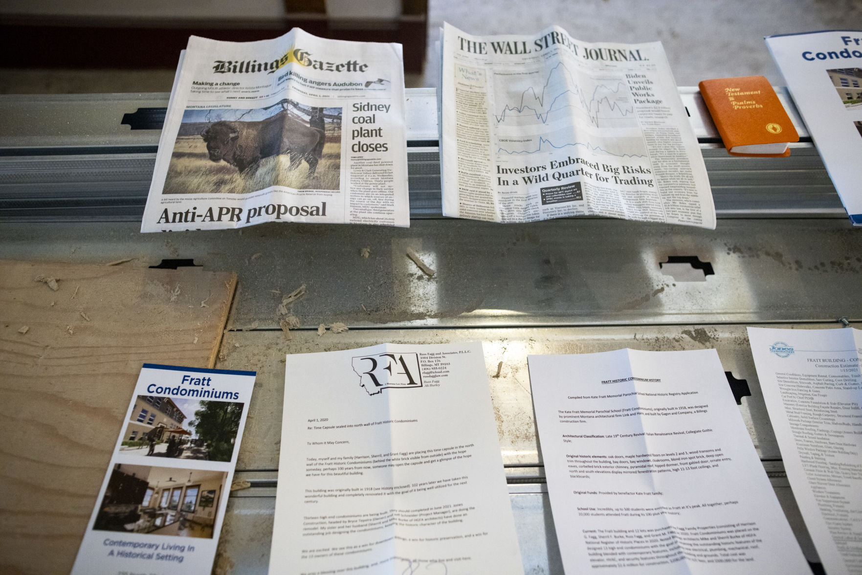 Fratt building time capsule